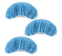 MQZHUK Lavables Mop des Chiffons de Rechange 3 Pièces Lingettes Reutilisable Mop 25x12cm Chiffons De Sol Humides Convient pour sols Carreaux Le Verre et Les Murs-Bleu