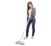 MR-12 Balai serpillère électrique sans fil avec station d'auto-nettoyage, batterie 2000 mAh, autonomie de 100 min, double moteur 40 W, articulation à 180° et fonction de pulvérisation pour carrelage