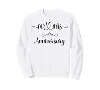 Mr and Mrs célébrant Un Anniversaire de Mariage Assorti Couple marié Sweatshirt
