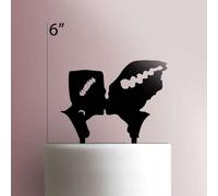 Mr and Mrs Frankenstein Décoration de gâteau en acrylique Rouge 17,8 cm de large