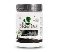 Mr. Bacteria No. 10 Nettoyant enzymatique pour la DÉCOMPOSITION DES GRAISSES dans vos SIPHONES, CONDUITS et TRAPPES DE GRAISSE, déboucheur canalisation, Nettoyage des Canalisations 500 g - 1 pièce