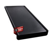 Mr. Barista® Barista Tapis professionnel en silicone avec bord pour porte-filtre Noir L 15 x 31 x 3 cm Idéal pour les fans de café