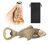 MR.BARWARE Décapsuleur de bière à la carpe - Cadeau parfait pour la pêche - Idée cadeau - Accessoire de pêche - Cadeau pour les pêcheurs - Cadeau d'anniversaire pour les pêcheurs, papa, grand-père