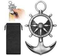 MR.BARWARE Gouvernail ancre de bateau décapsuleur de bière, cadeau de voile, ancre de bateau décorative, cadeaux maritimes pour hommes et femmes, argent