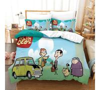 Mr. Bean Housse De Couette En D Sur Le Th¿¿Me De Cartoon Parure De Lit Pi¿¿Ces En Microfibre Style Avec Taie D'oreiller Single£¿Xcm£©