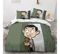 Mr. Bean Impression En D Parure De Couette Avec Fermeture Eclair Housse De Couette Respirante¿Pour Tout Le Monde¿Movie Comics Animation Housse
