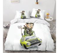 Mr. Bean Impression En D Parure De Couette Avec Fermeture Eclair Housse De Couette Respirante¿Pour Tout Le Monde¿Movie Comics Animation Housse De Coue