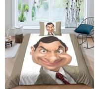 Mr. Bean Impression En D Parure De Couette Avec Fermeture Eclair Housse De Couette Respirante¿Pour Tout Le Monde¿Movie Comics Animation Housse De Coue