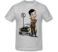 Mr-Bean-Tee-Man-Retro-Cooper-Car-Graphic-Cotton-T-Shirt-for-Male-Funny-Homme S