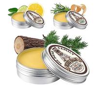 Mr Bear Family Cire Barbe Hommes - Boisé - Baume Barbe - Produit barbe homme au Beurre de Karité, Huile de Jojoba et Cire d'Abeille - Moustache & Barbe Styling complet - Entretien barbe homme 60ml