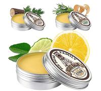 Mr Bear Family Cire Barbe Hommes - Citron - Baume Barbe - Produit barbe homme au Beurre de Karité, Huile de Jojoba et Cire d'Abeille - Moustache & Barbe Styling complet - Entretien barbe homme 60ml