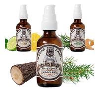 Mr Bear Family Huile à barbe pour homme Woodland - Nourrit et soutient la croissance de la barbe - Huile nourrissante au jojoba et à l'argan - Huile hydratante pour barbe - 60 ml