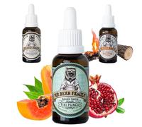 Mr Bear Family Huile Barbe Hommes - Tiki Punch - Entretient et Hydrate la Barbe - Huile Nourrissante à l’Huile de Jojoba & d’Argan - Soin Barbe Hydratant Hommes 30 ml