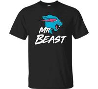 Mr Beast Cat Aware t Shirt damens Lightning Tee Top Youtuber Merch Gamer Adults Manches Courtes(X-Large)