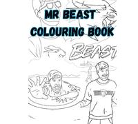 Mr Beast Inspired Colouring Book For All Ages: 40 full pages of Mr Beast images - Perfect gift for Mr Beast fans