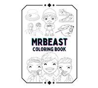 Mr Beast Inspired Colouring Book for All Ages: 47 Full Pages of Mr Beast Images: The Perfect Gift for Every Mr Beast Fan