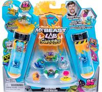 MrBeast Lab Coffret Méga labo Atomic Swarms, Verse de l'eau, secoue Le Tube à essai et découvre 2 des 12 Mini créatures MrBeast Swarms de 2,5 cm à Collectionner, Plus de 85 à Collectionner