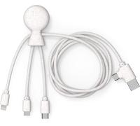 Mr Bio 1M Câble Multi Usb 4 En 1 En Forme De Pieuvre - Chargeur Universel En Plastique Recyclé - Prise Usb Universel Usb-C, Ligthning,Micro Usb, Usb Pour Smartphone Universelle - Wheat