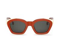 Mr. Boho Lunettes de soleil pour femme - Monture en acétate - Modèle Barrosa - Couleur terre cuite - Protection UV400 Cat.3 - Design avec formes rondes et personnalité unique