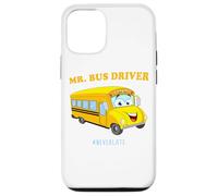 Mr. Bus Driver - Men's Cute School Color Graphic #NeverLate Coque pour iPhone 12/12 Pro