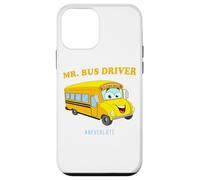 Mr. Bus Driver - Men's Cute School Color Graphic #NeverLate Coque pour iPhone 12 Mini