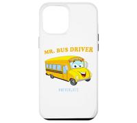 Mr. Bus Driver - Men's Cute School Color Graphic #NeverLate Coque pour iPhone 12 Pro Max