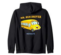 Mr. Bus Driver - Men's Cute School Color Graphic #NeverLate Sweat à Capuche