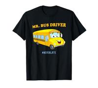 Mr. Bus Driver - Men's Cute School Color Graphic #NeverLate T-Shirt