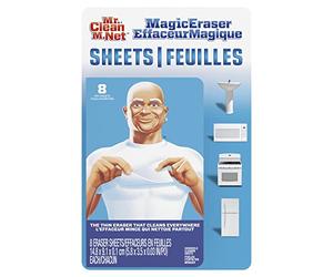 Mr. Clean Magic Eraser Cleaning Sheets, The Power of a Magic Eraser in a Thin, Flexible, Disposable Sheet, 8 Count