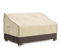 Mr. Cover Housse de canapé d'extérieur imperméable pour Meubles de terrasse 2 Places, Convient jusqu'à 152,4 cm l x 89,9 cm P x 89,9 cm H, résistante à l'humidité et aux UV, Marron et Kaki