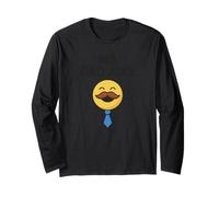 Mr. Dad Joke Texte Noir Visage Heureux Manche Longue