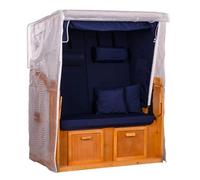 MR. DEKO® Housse de Protection pour Chaise de Plage Housse en PVC Transparent | Taille M 120 x 80 x 155 cm (LxPxH) | Couverture pour Chaise de Plage imperméable & résistante aux intempéries