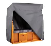 MR. DEKO Strandkorb Schutzhülle Aero Protect - Taille S à XXL - Housse pour Chaise de Plage en Tissu Ripstop - Résistante à l'hiver & aux UV - Couverture Premium en Toile pour chaises de Plage