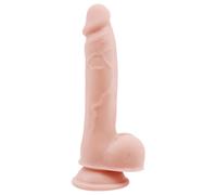 Mr. Dixx - gode avec ventouse et testicules - réaliste beige 19,5 cm