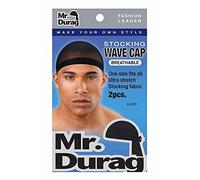 Mr. Durag Stocking Wave Cap 4330 by Annie,2 Unit頨Lot de 1),Noir