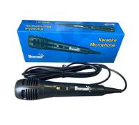 Mr Entertainer Microphone filaire dynamique Micro Karaoké, Équipement de Karaoké Idéal pour toutes les machines, Noir