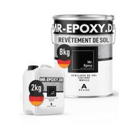 Mr. Epoxy Résine Époxy Sol (10kg, RAL 6021 - Vert pâle) - Peinture Époxy Bi-Composant pour Garage, Terrasse & Béton - Revêtement Sol Extérieur & Intérieur