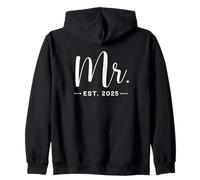 Mr. Est. 2025 Just Married Promu to Mr, Mrs Wedding Sweat à Capuche