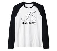 Mr. Est. 2026, Couple Juste marié, fête de Mariage, Mme Manche Raglan