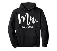 Mr. Est. 2026 Just Married Promoted to Mr and Mrs Matching Sweat à Capuche