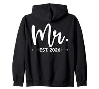 Mr. Est. 2026 Just Married Promoted to Mr and Mrs Matching Sweat à Capuche