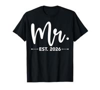 Mr. Est. 2026 Just Married Promoted to Mr and Mrs Matching T-Shirt