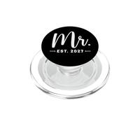 Mr. Est. 2027 Just Married Promu to Mr, Mrs Wedding PopSockets PopGrip pour MagSafe