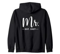 Mr. Est. 2027 Just Married Promu to Mr, Mrs Wedding Sweat à Capuche