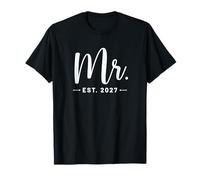 Mr. Est. 2027 Just Married Promu to Mr, Mrs Wedding T-Shirt