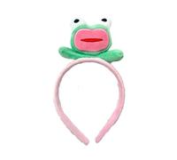 Mr.Fashion Bandeau mignon de dessin animé grenouille drôle pour fille lavage du visage fête lavage petite grenouille bandeau accessoires (bandeau grenouille rose)