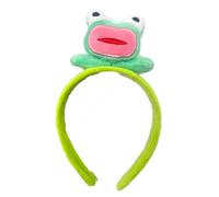 Mr.Fashion Bandeau mignon de dessin animé grenouille drôle pour fille lavage du visage fête lavage petite grenouille bandeau accessoires (bandeau grenouille turquoise)