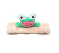 Mr.Fashion Bandeau mignon de dessin animé grenouille drôle pour fille lavage du visage fête lavage petite grenouille bandeau accessoires (bandeau grenouille rose)