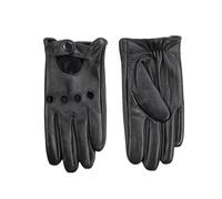 Mr.Fashion Gants de moto en cuir pour homme - Écran tactile - Polaire d'hiver chaude - Gants de moto en cuir pour homme (XL, noir, doublure en peluche)
