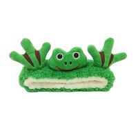 Mr.Fashion Joli bandeau de cheveux de dessin animé amusant grenouille pour fille lavage du visage fête lavage petite grenouille bandeau accessoires (bandeau grenouille verte)
